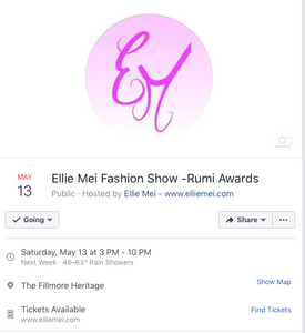 Ellie Mei Fashion Show -Rumi Awards