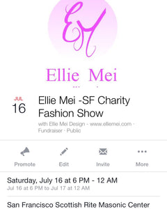 Ellie Mei --SF Charity Fashion Show Event