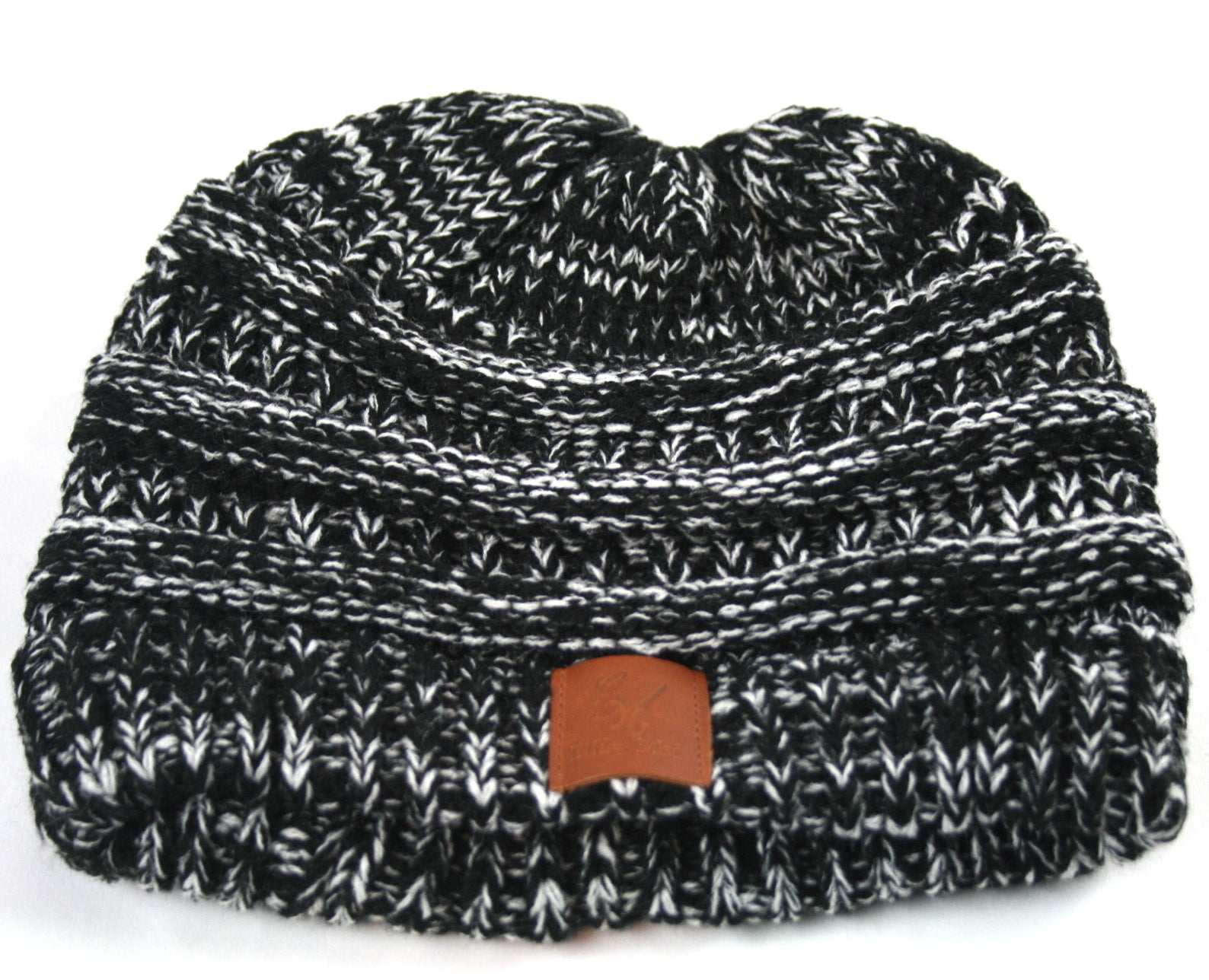 Knit Beanie  Warm Wool Beanie Ponytail Hairband EMWH18001