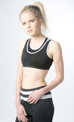 Sports Bra Chic Four -Way Stretch Colorblock Active Bra Sports Yoga Br –  Ellie Mei