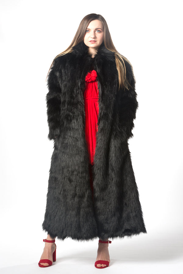 Luxury Faux Fur Coat Luxury Fashion Warm Jacket Plus Size #EM18006 Ellie Mei