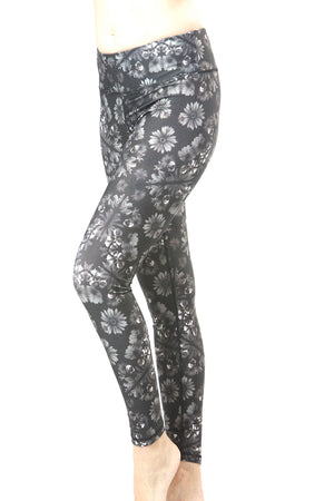 Grey Floral Activewear Sports Sets Yoga Sets #EMS190016