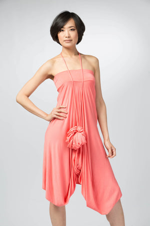 Convertible Dresses Multiway Dress Wrap Dress One Size Fits All / Orange Red Convertible Dresses Multiway Dress Wrap Dress One Size Fits All / Orange Red