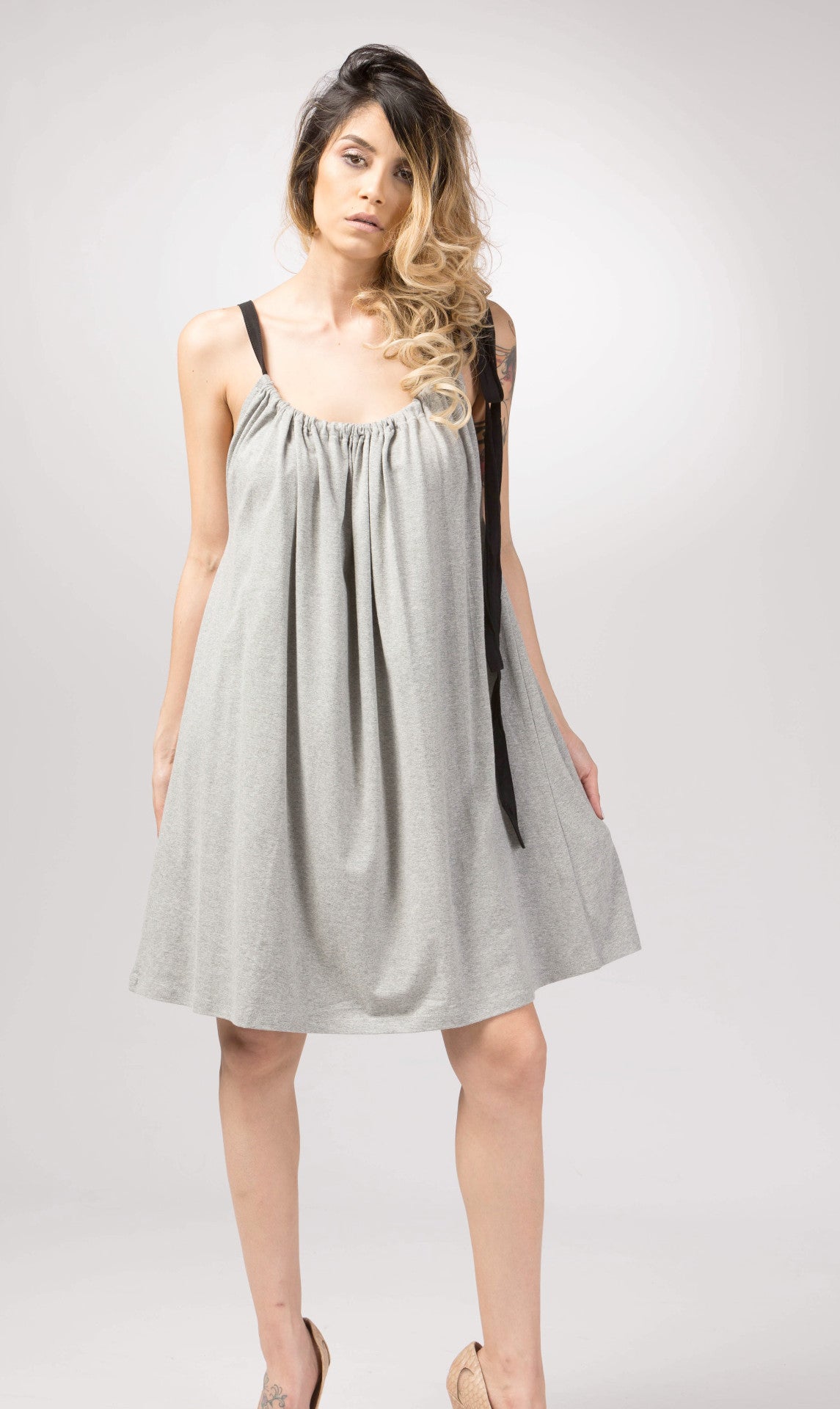 multiway cotton dress Cotton Multiway Dress, Long Convertible Dress, Long Sleeve Dress, Fit and Flare Dress, Maxi Dresses for Women